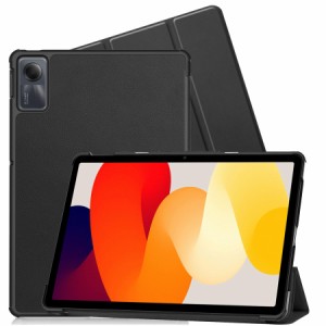 FOR Xiaomi Redmi Pad SE 11インチ 用の 三つ折ケース 手帳型 スマートケース マグネット内蔵 オートスリープ機能 FO