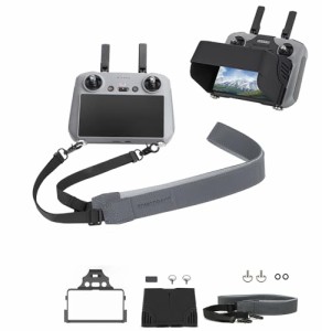 TOMGDRACO DJI RC/DJI RC 2専用 送信機用保護カバー+ストラップ フード 反射防止 シリコンカバー キズ防止 DJI AI