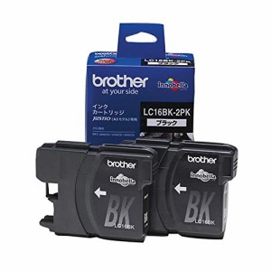 brother純正インクリッジブラック2個パック(大容量) LC16BK-2PK 対応型番:MFC-6890CN、MFC-6490CN、MFC-