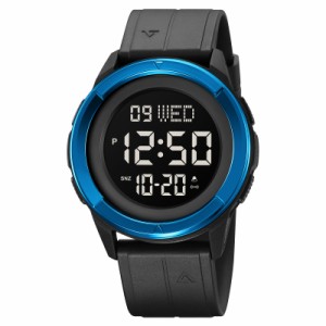 Timever（タイムエバー）時計 メンズ 腕時計 防水 デジタル腕時計 うで時計 メンズ ストップウォッチ付き 防水腕時計 led watch
