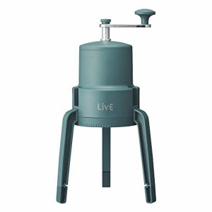 ドウシシャ 氷かき器 手動 LivE かちわり手動かき氷器 収納袋付き 製氷カップ付き グリーンIS-D-20GR