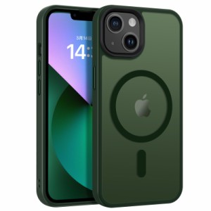 BENTOBEN iPhone13Mini ケース MagSafe対応 ワイヤレス充電 マット感 半透明 指紋防止 ストラップホール付き レンズ