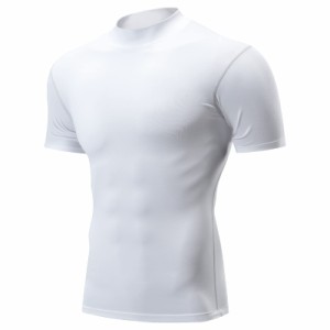[Guooolex] コンプレッションウェア メンズ 半袖 ラッシュガード 冷感 インナー スポーツシャツ UVカット アンダーウェア コンプレ
