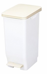 新輝合成(Shinki Gosei) トンボ セパ ゴミ箱 スリム 抗菌 軽いペダルでサッと開く 19.7リットル ホワイト 幅24×奥行34×