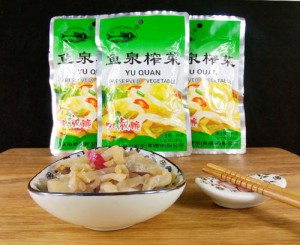 魚泉搾菜 【 双椒脆 】1袋   ストリップ　搾菜 ザーサイ　漬物　中華物産 食品　味付けザーサイ 　 おつまみ 80g