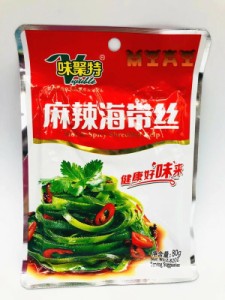 味聚特　麻辣海帯絲　海帯絲  中華物産　中華食品　　漬物　辛口昆布（細きり）惣菜　中華ザーサイ 80g