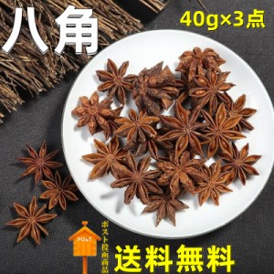 【3点セット 送料無料 】 八角　3点 （ ホール ） 40g×3点 　大料　中華物産　中国産　料理用 トウシキミ 　中華調味料 　スパイス 調味