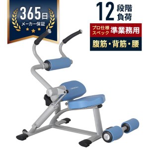 入荷待ち アブドミナルクランチ/バックエクステンション 油圧GYMマシン 準業務用 トレーニング フィットネス 腹筋 背筋 12段階負荷 健康