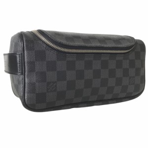 LOUIS VUITTON ルイヴィトン トワレ ポーチ クラッチバッグ ポーチ メンズ ダミエグラフィットキャンバス ブラック グレー 黒 N47625 中