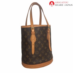 LOUIS VUITTON ルイヴィトン バケットPM スリングバッグ ハンドバッグ レディース モノグラムキャンバス ブラウン肩掛け 茶色 M422238 中