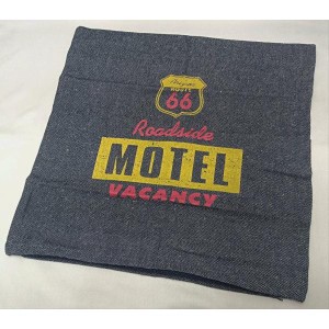 ・未使用　クッションカバー　ROUTE 66 MOTELデザイン　45cm