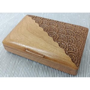 ビンテージ 木製細密彫刻木箱／小物入れ／ジュエリーBOX