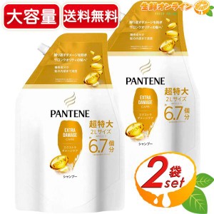 ≪2袋セット≫【Pantene】パンテーン エクストラダメージケア シャンプー 2000ml×2袋 超特大サイズ【コストコ】