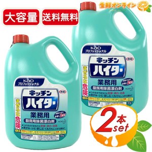 ≪5kg×2セット≫【花王】キッチンハイター 業務用 厨房用除菌漂白剤 塩素系除菌漂白剤 除菌 洗浄剤 詰め替え用 詰替 特大サイズ【コスト