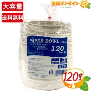 ≪410ml×120枚≫【P&W】ペーパーボウル ◇電子レンジOK◇ 使い捨て 紙皿 食器 皿 器【コストコ】