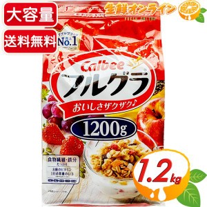 ≪1.2kg≫【カルビー】フルグラ プレーン味 赤 フルーツグラノーラ 大容量 1200g オーツ麦 ライ麦 玄米【コストコ】