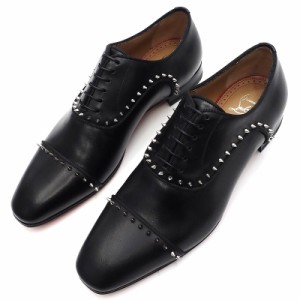 未使用品 Christian Louboutin スタッズ レザーシューズ 【サイズ：40.5】 ブラック ETON FLAT クリスチャンルブタン メンズ 5L/L0393S/H