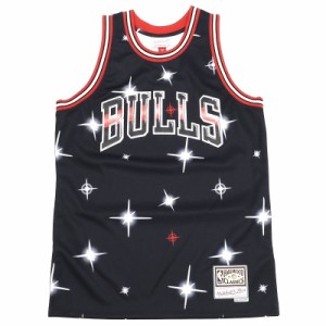 超美品 Mitchell&Ness ブルズ ジャージ ゲームシャツ 【サイズ：M】 ブラック タンクトップ NBA SWINGMAN ミッチェルアンドネス メンズ 5