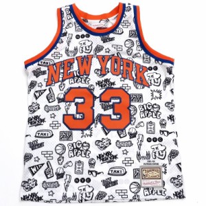 新品 Mitchell&Ness パトリックユーイング ユニフォーム 【サイズ：L】 ホワイト NBA SWINGMAN ニューヨークニックス ジャージ ミッチェ