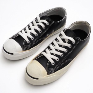 未使用品訳あり CONVERSE JACK PURCELL レザースニーカー 【サイズ：24.5cm】 ブラック 1B985 ジャックパーセル コンバース レディース 