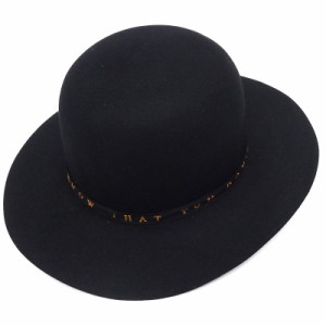 新品 HYSTERIC GLAMOUR × STETSON 刺繍リボンハット 【サイズ：M】 ブラック ヒステリックグラマー ステットソン メンズ 5WL/K03379/GNO