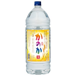 アサヒ 麦焼酎 かのか 25度 ペットボトル 焼酎甲類乙類混和 4L 4000ml 1梱包4本まで