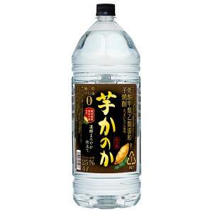 アサヒ 芋焼酎 かのか 濃醇まろやか仕立て 25度 ペットボトル 焼酎甲類乙類混和 4L 4000ml 1梱包4本まで