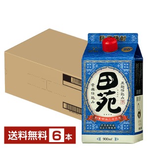 田苑酒造 芋焼酎 田苑 芋 瑠璃ラベル 25度 900ml 紙パック 6本 1ケース いも焼酎 鹿児島