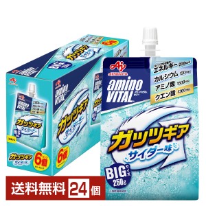 季節限定 味の素 アミノバイタル ゼリードリンク ガッツギア サイダー味 250g パウチ 24個 1ケース 送料無料