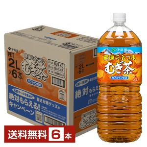 伊藤園 健康ミネラルむぎ茶 2L 2000ml ペットボトル 6本 1ケース 送料無料