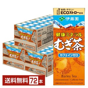 伊藤園 健康ミネラルむぎ茶 250ml 紙パック 24本×3ケース（72本） 送料無料