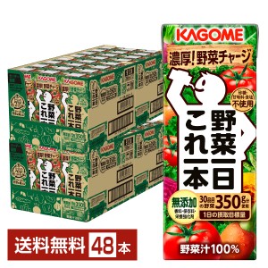 カゴメ 野菜一日これ一本 200ml 紙パック 24本×2ケース（48本） 送料無料