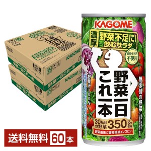 カゴメ 野菜一日これ一本 190g 缶 30本×2ケース（60本） 送料無料