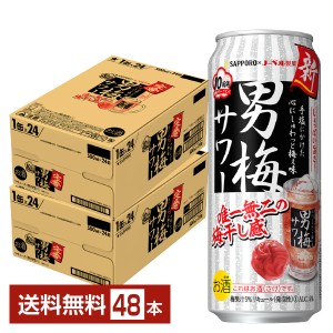 チューハイ サッポロ 男梅 サワー 500ml 缶 24本×2ケース（48本） 送料無料