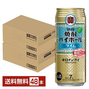 ポイント3倍 宝酒造 寶 タカラ 焼酎ハイボール ライム 500ml 缶 24本×2ケース（48本） 送料無料