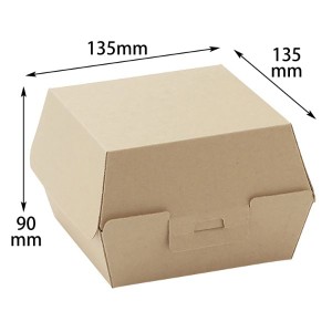 HEIKO（シモジマ） 紙箱 ネオクラフト バーガーボックス L バラ出荷 00294443【20枚】