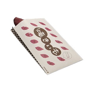  焼き芋袋 PS 焼き芋ガゼット 平袋 晒【weeco】 パックスタイル 紙袋 00486897【100枚入/バラ】