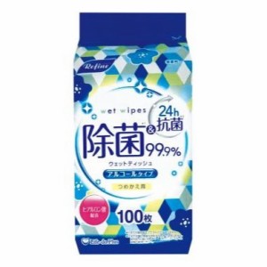  Life-do.Plus 除菌シート LD-103 リファイン アルコール除菌 ボトルつめかえ(100枚)【1点】