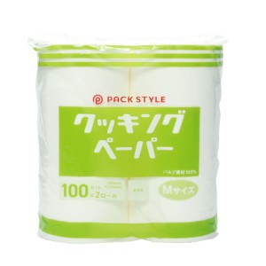 キッチンペーパー PSクッキングペーパー Mサイズ 100カット×2ロール パックスタイル 00692444【6袋】