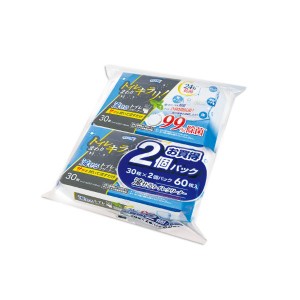 Life-do.Plus トイレ用品 LD-624 クリンクル トイレまわりキラリ 流せるトイレクリーナー(30枚2P) 00712519【18個】