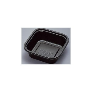 使い捨て食品容器 弁当容器（プラスチック製） フルレンジTR-61H黒 福助工業 50枚