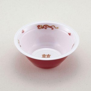 (600枚) 弁当容器 ラーメン 小(本体)龍外赤 青葉紙業 00381119