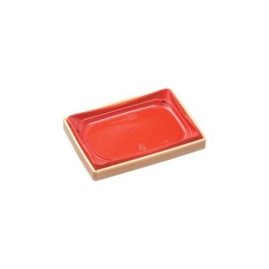 (600枚) 弁当容器 WUS-8 本体 柾目赤 エフピコ 00384872