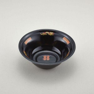 (900枚) 弁当容器 ラーメン 中浅(本体)黒龍 青葉紙業 00429551