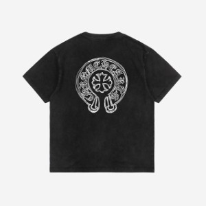 クロムハーツ 24SS Chrome Hearts ヘビーウェイト 梵字 ブラック カラフル 半袖 Tシャツ