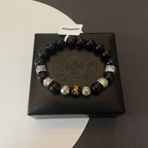 Chrome Hearts クロムハーツ クラシック ヴィンテージ オニキス ビーズ ブレスレット