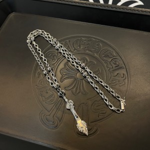 Chrome Hearts クロムハーツ ヴィンテージクロスボール文字ネックレス宝剣ペンダント