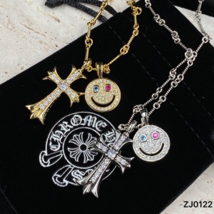 Chrome Hearts クロムハーツ スマイリークロス ネックレス