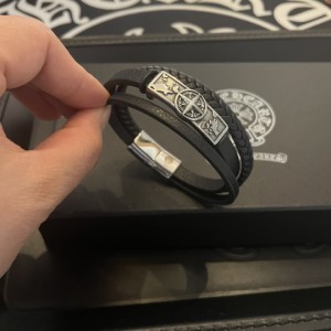 Chrome Hearts クロムハーツ ヴィンテージレザーコードブレスレット