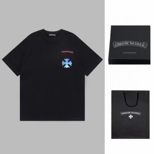 Chrome Hearts クロムハーツ グラデーションクロス 半袖Tシャツ ブルー